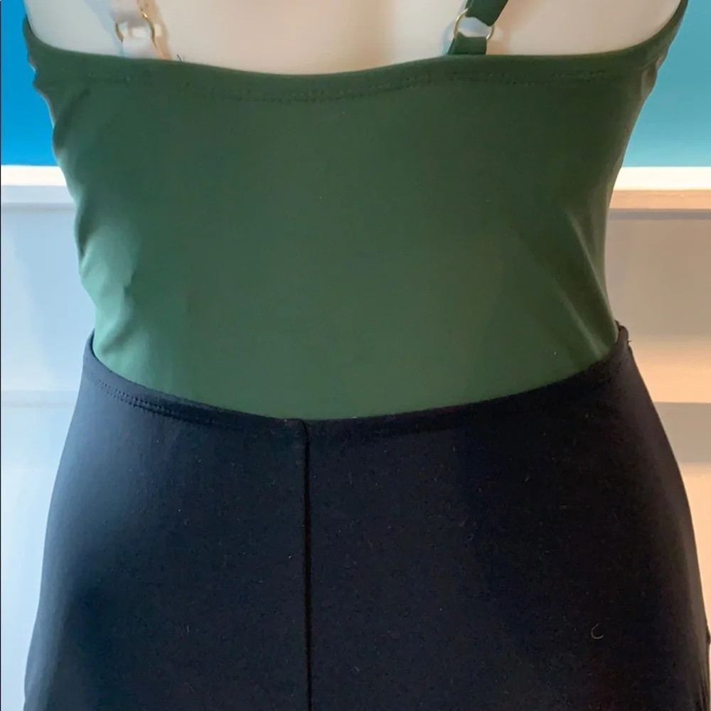 Kona Sol Swimsuit - Green, Black & White - Small‎